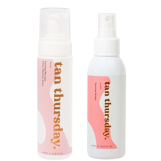 2 Hour Medium Glow Tanning Mousse + Tanning Water