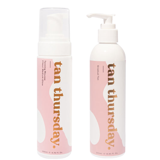 2 Hour Medium Glow Tanning Mousse + Gradual Tan