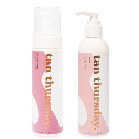 3 Hour Dark Glow Tanning Mousse + Gradual Tan